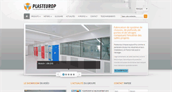 Desktop Screenshot of plasteurop.fr