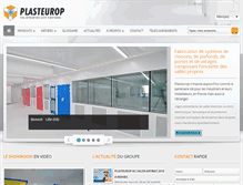 Tablet Screenshot of plasteurop.fr